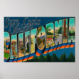 San Luis Obispo, Kalifornien - große Poster