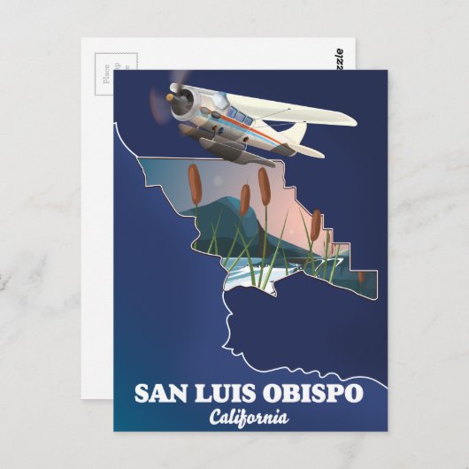 San luis obispo Kalifornien Karte (Vorne/Hinten)