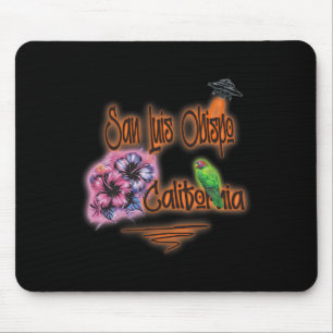San Luis Obispo Kalifornien Retro Surfer Vintage A Mousepad