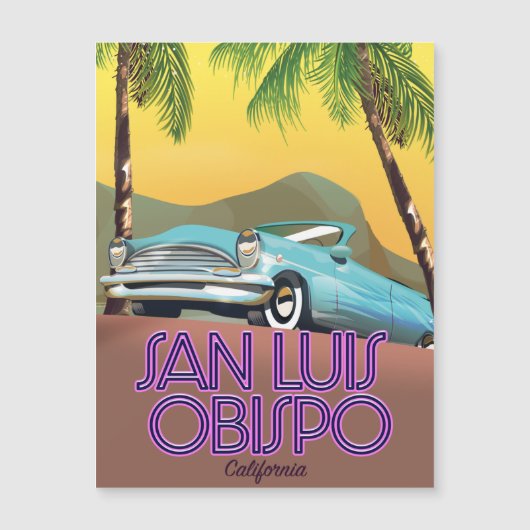 San Luis Obispo Magnetkarte (Vorderseite)