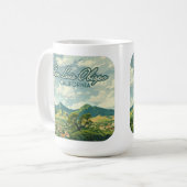San Luis Obispo SLO California Central Coast Retro Kaffeetasse (Vorderseite Links)