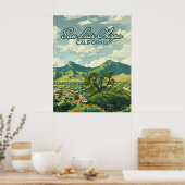 San Luis Obispo SLO California Central Coast Retro Poster (Küche)