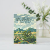 San Luis Obispo SLO California Central Coast Retro Postkarte (Stehend Vorderseite)