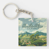 San Luis Obispo SLO California Central Coast Retro Schlüsselanhänger (Vorderseite)