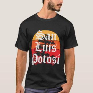 San Luis Potosi Stadt Mexiko Altes Englisch Chola T-Shirt