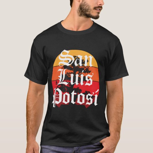 San Luis Potosi Stadt Mexiko Altes Englisch Chola T-Shirt (Vorderseite)