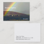 San Luis-Tal nach Regen Visitenkarte (Vorne/Hinten)