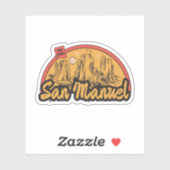 San Manuel, Aufkleber Arizona (Blatt)