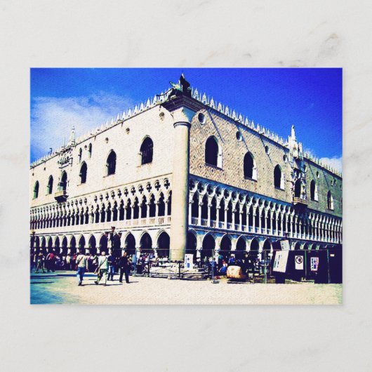 San Marco Platz, Postkarte von Venedig (Vorderseite)