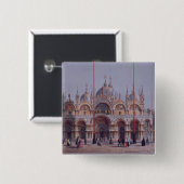 San Marco, Venedig, graviert durch Brizeghel Button (Vorne & Hinten)