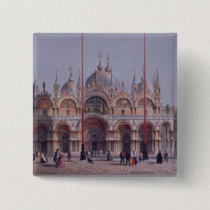 San Marco, Venedig, graviert durch Brizeghel Button