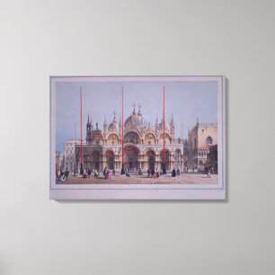 San Marco, Venedig, graviert durch Brizeghel Leinwanddruck
