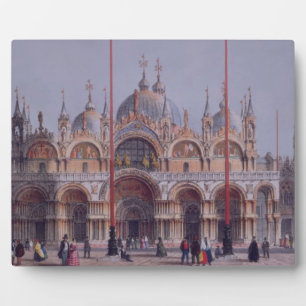 San Marco, Venedig, Gravur von Brizeghel (Litho) Fotoplatte