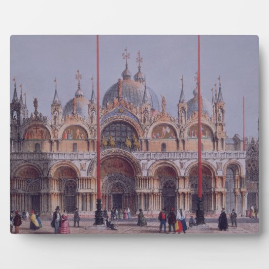 San Marco, Venedig, Gravur von Brizeghel (Litho) Fotoplatte (Vorderseite)