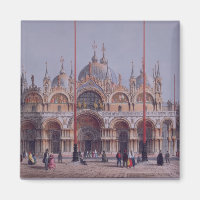 San Marco, Venedig, Gravur von Brizeghel (Litho)