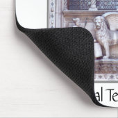 San Marco Winged Lion Glasfenster Mousepad (Ecke)