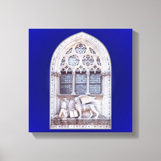 San Marco Winged Lion Window Leinwanddruck (Vorderseite)