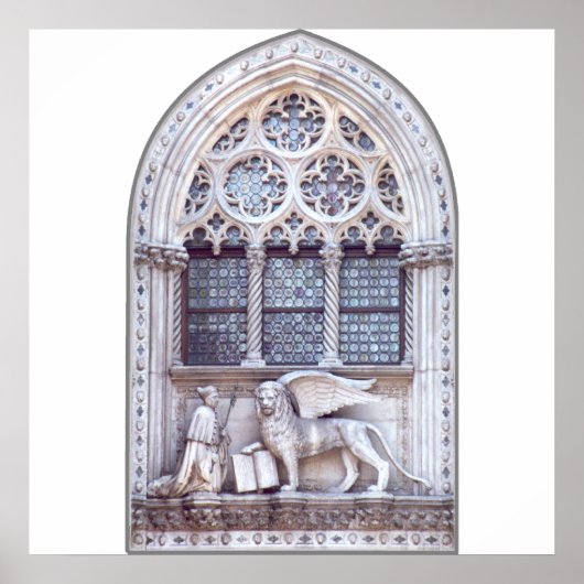 San Marco Winged Lion Window Poster (Vorne)