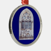 San Marco Winged Lion Window Silbernes Ornament (Rechts)