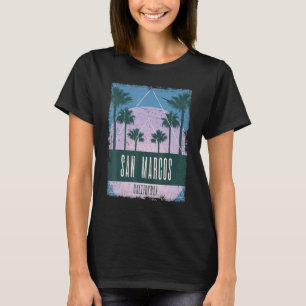 San Marcos California CA Vintage Vaporwave Retro 8 T-Shirt