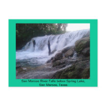 San Marcos River Falls Post Card