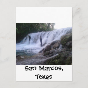 San Marcos River Falls Postcard Postkarte