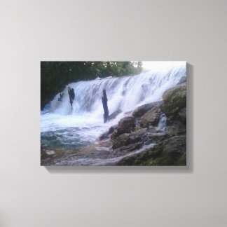 San Marcos River Falls Stretched Canvas Print Leinwanddruck