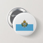 San Marein - San Marino Flag Button (Vorne & Hinten)