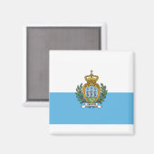 San Marein - San Marino Flag Magnet (Vorderseite/Rückseite)