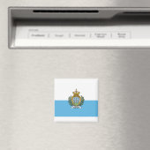 San Marein - San Marino Flag Magnet (In Situ (Geschirrspüler))