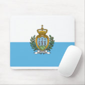 San Marein - San Marino Flag Mousepad (Mit Mouse)