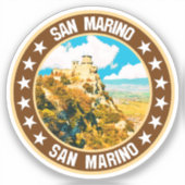 San Marino Aufkleber (Vorderseite)
