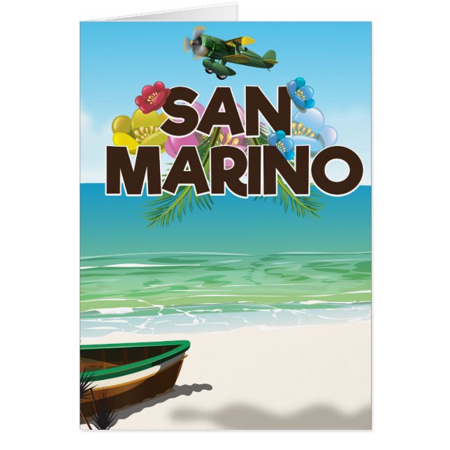San Marino Beach Reiseplakat (Vorne)