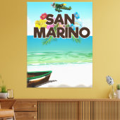 San Marino Beach Reiseplakat Leinwanddruck (Insitu (Wohnzimmer))