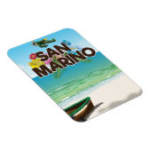 San Marino Beach Reiseplakat Magnet (Rechte Seite)