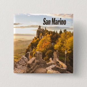 San Marino Europa Drei Türme Button
