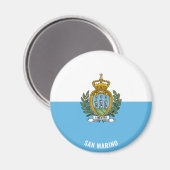 San Marino Flag Charming Patriotic Magnet (Vorderseite/Rückseite)