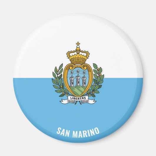 San Marino Flag Charming Patriotic Magnet (Vorne)