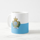 San Marino Flag Keramik Kaffee Tasse (Vorderseite Links)