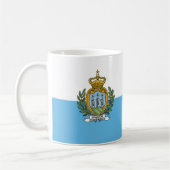 San Marino Flag Keramik Kaffee Tasse (Links)