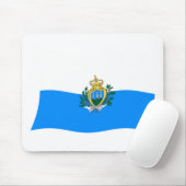 San Marino Flag Mousepad (Mit Mouse)