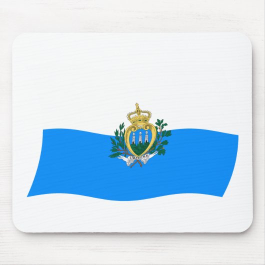 San Marino Flag Mousepad (Vorne)