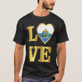 San Marino Flag Sammarinese Pride and Love T-Shirt (Vorderseite)