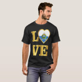 San Marino Flag Sammarinese Pride and Love T-Shirt (Vorne ganz)