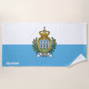 San Marino Flag Splendid Patriotic Strandtuch