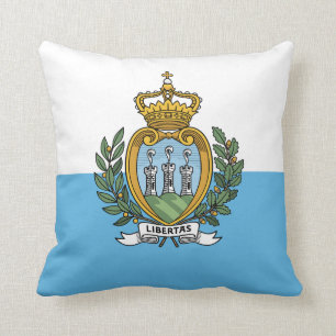 San-Marino-Flagge Kissen