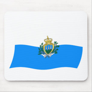 San Marino Flagge Mauspad