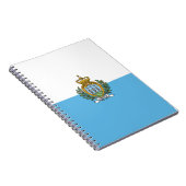 San-Marino-Flagge Notizblock (Rechte Seite)