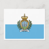 San Marino - Flagge - Postkarte (Vorderseite)
