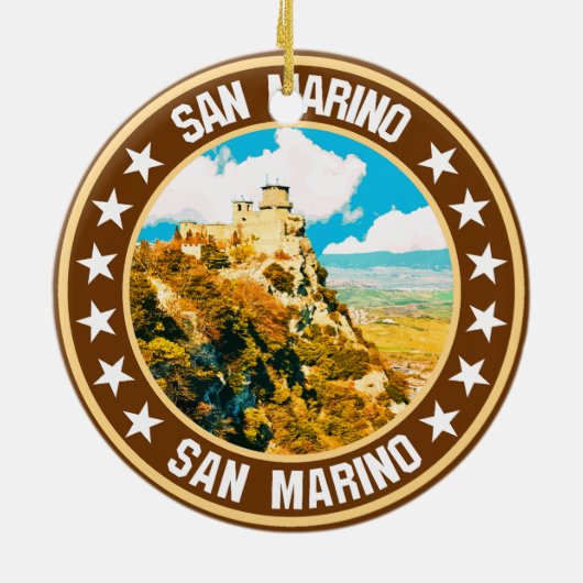 San Marino Keramik Ornament (Hinten)